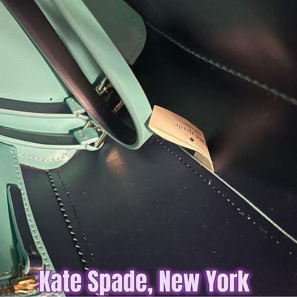 Preowned Kate Spade New York Ivy Drive Loryn Small Tote – Turquoise Blue - Picture 7 of 11